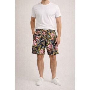 Robert Graham Tropical Wild Shorts 38 Multi Floral Beach Summer Vacation Resort